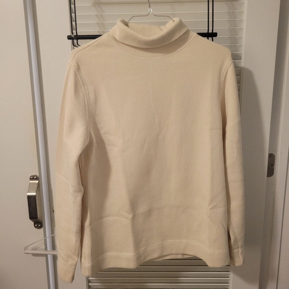 Banana Republic White Turtleneck